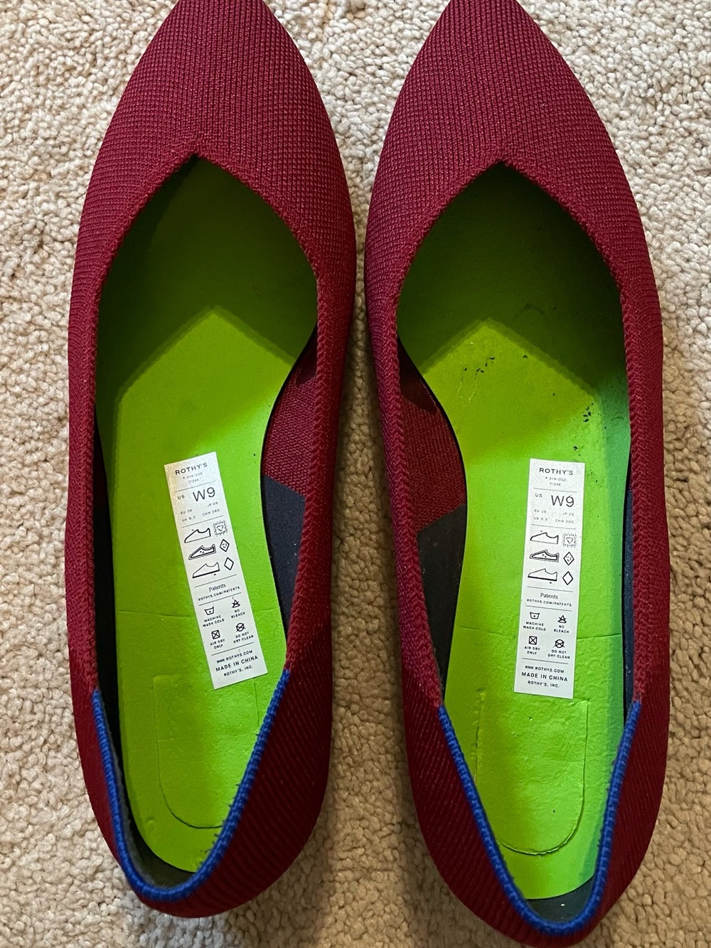 EUC Rothy’s High Point Autumn Red 8.5 - Picture 3 of 4
